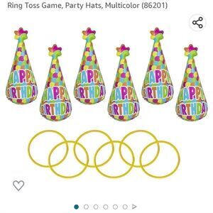 Pool party hat ring toss game